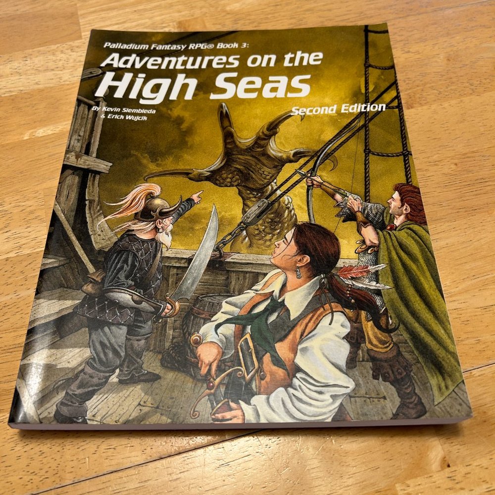 Palladium Fantasy RPG Book 3 - ADVENTURES ON THE HIGH SEAS 2nd Edition